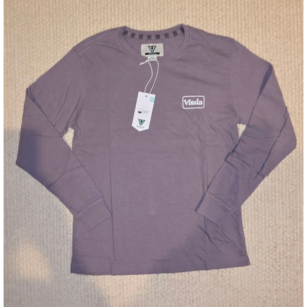VISSLA Long Sleeve Tee in Lavender Purple